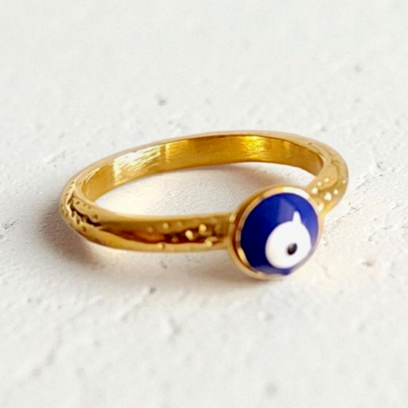 Evil Eye Dot Ring Wisteria