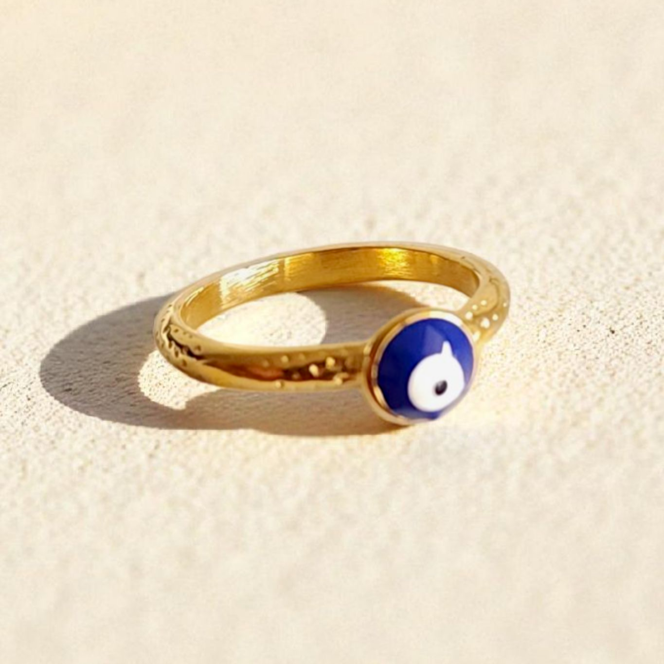 Evil Eye Dot Ring Wisteria