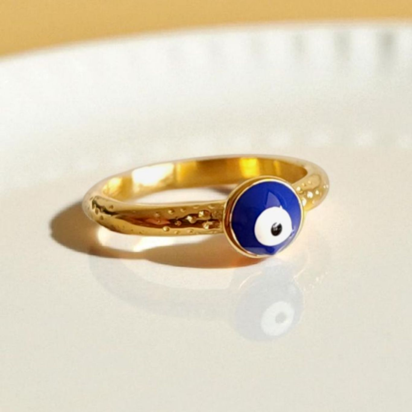 Evil Eye Dot Ring Wisteria