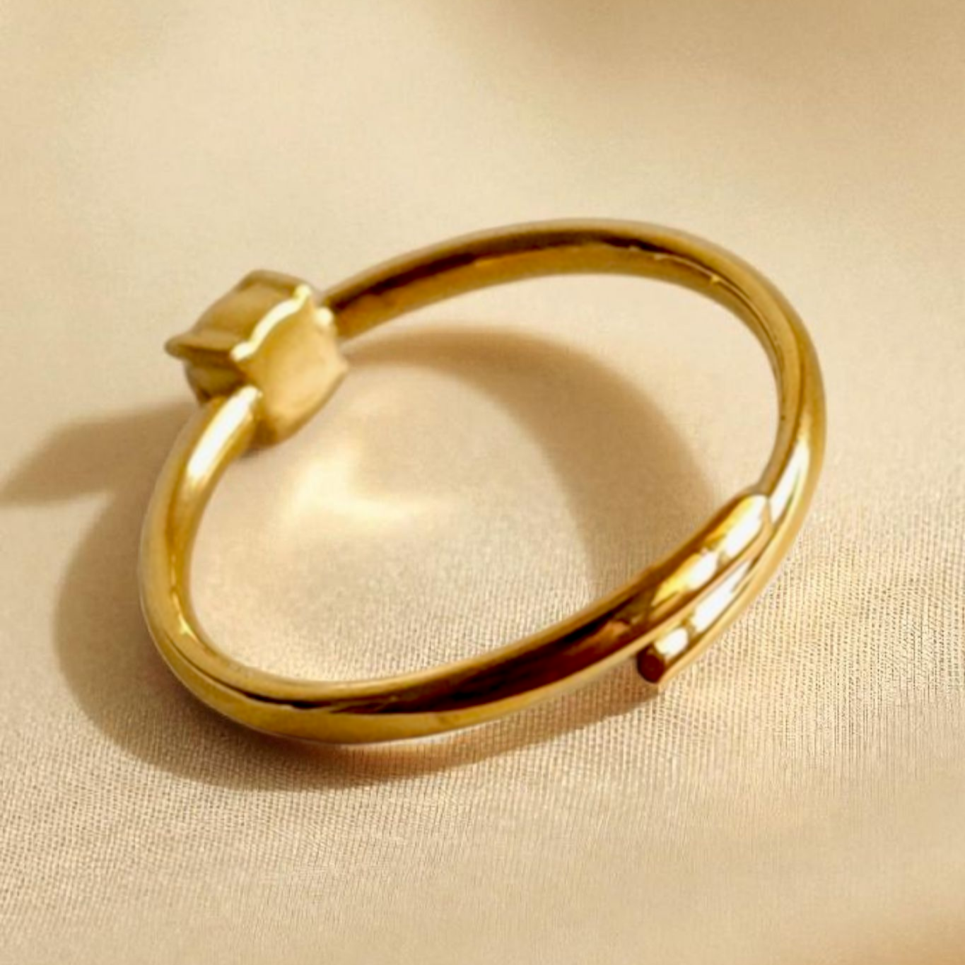 Zircon Open Band Ring Wisteria
