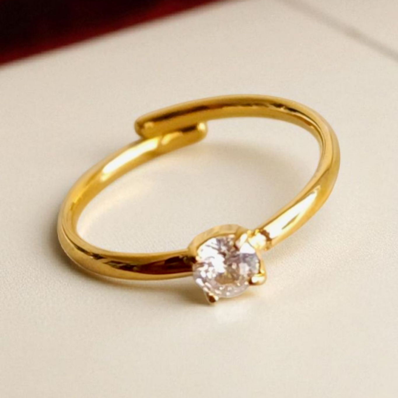 Zircon Open Band Ring Wisteria