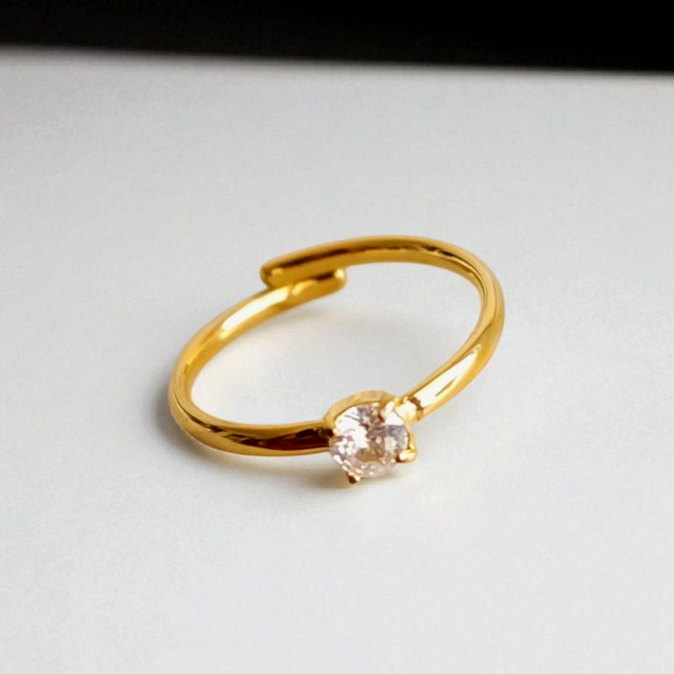 Zircon Open Band Ring Wisteria