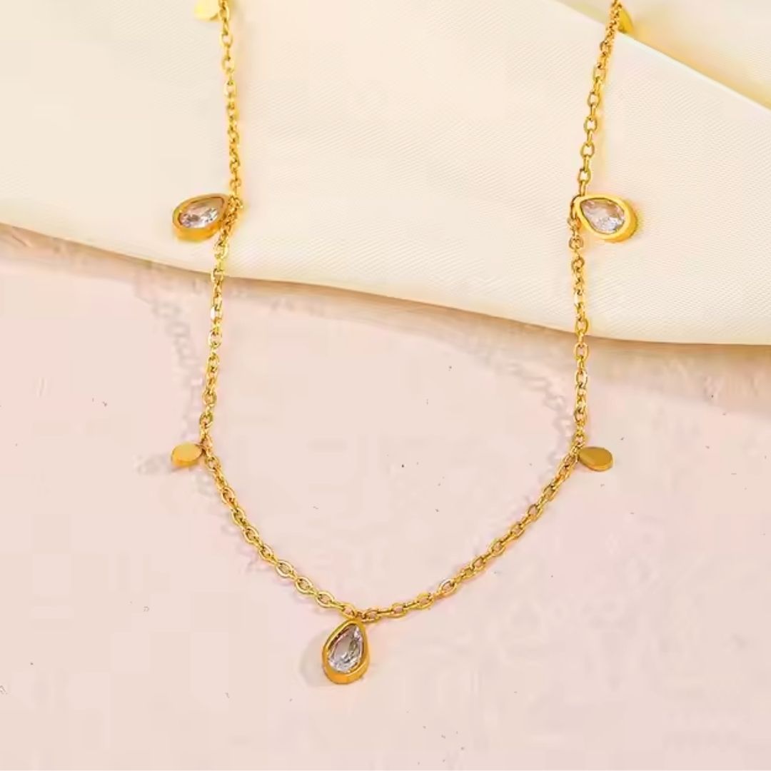 Teardrop Charm Bracelet Wisteria