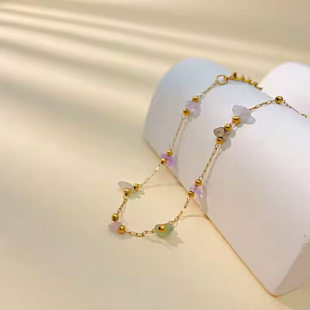 Iris Bloom Chain Bracelet Wisteria