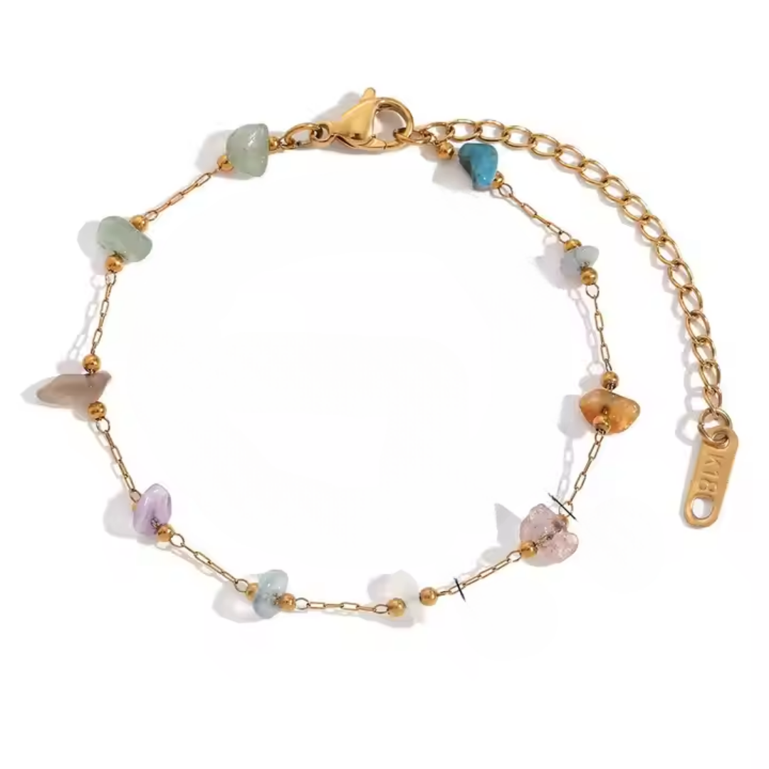Iris Bloom Chain Bracelet Wisteria