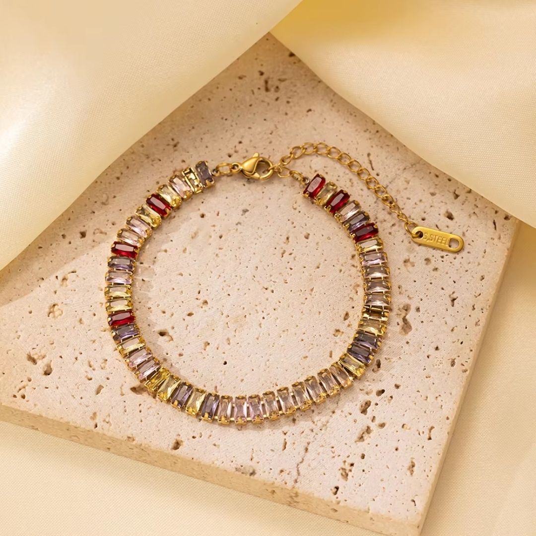 Aurora Prism Tennis Bracelet Wisteria