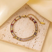 Aurora Prism Tennis Bracelet Wisteria