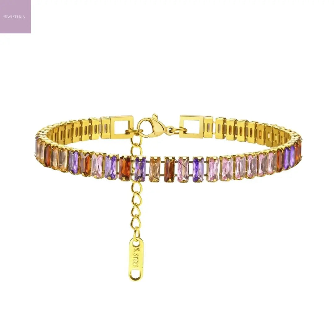 Aurora Prism Tennis Bracelet Wisteria