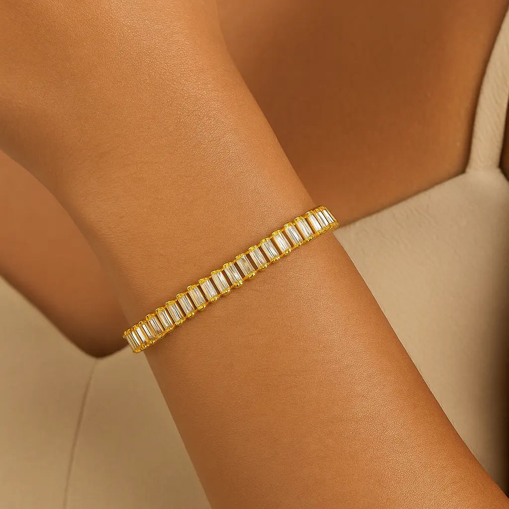 Baguette Tennis Bracelet Wisteria