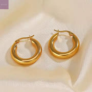 Bold Tube Hoops Wisteria