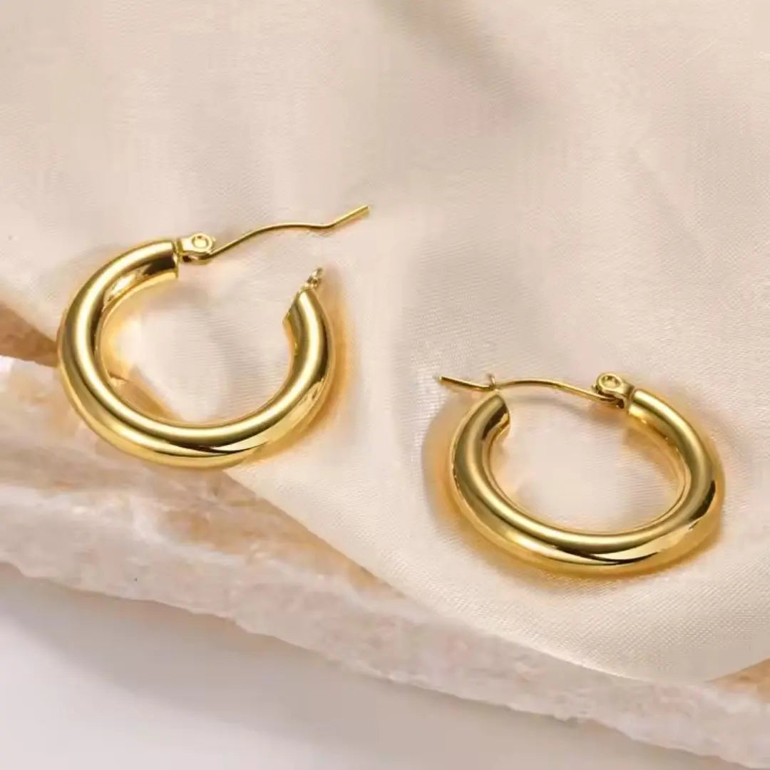 Bold Tube Hoops Wisteria