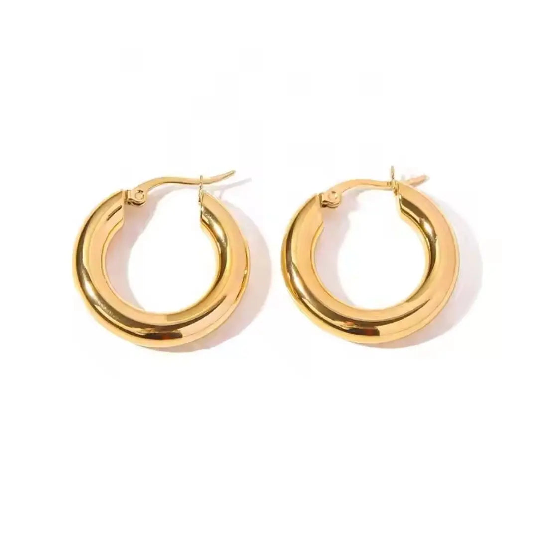 Bold Tube Hoops Wisteria
