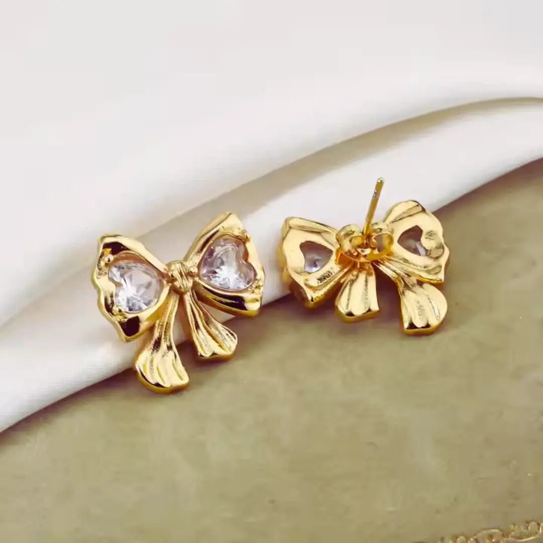 Bow Studs Earrings Wisteria