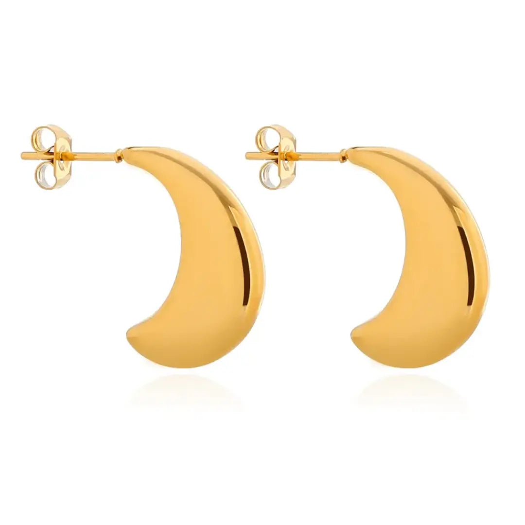 Crescent Stud Earrings Wisteria