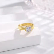 Crown Solitaire Ring Wisteria