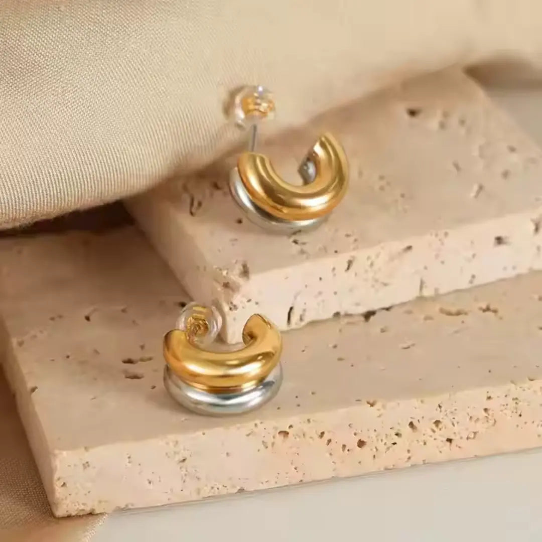 Duo Tone Dome Studs Wisteria