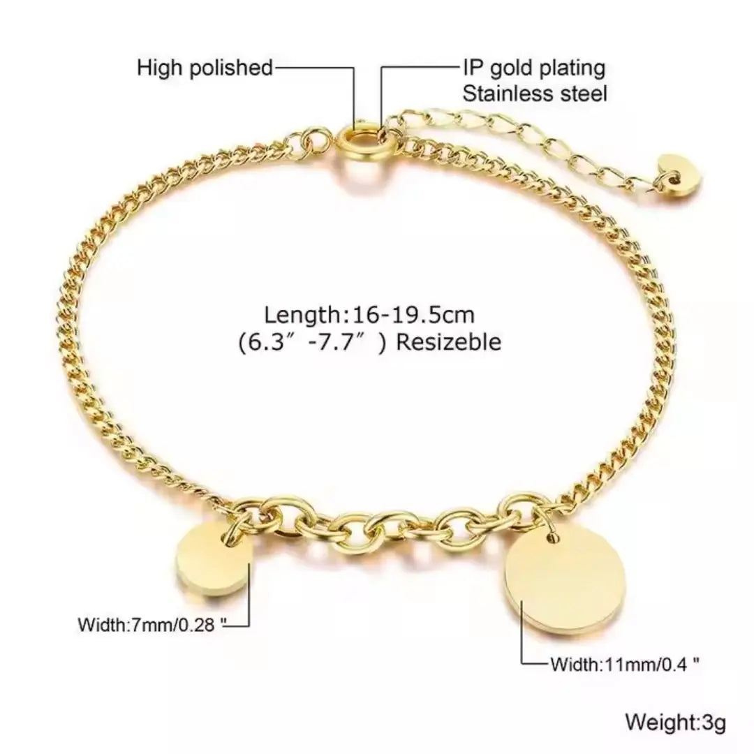 Echo Disc Charm Bracelet Wisteria