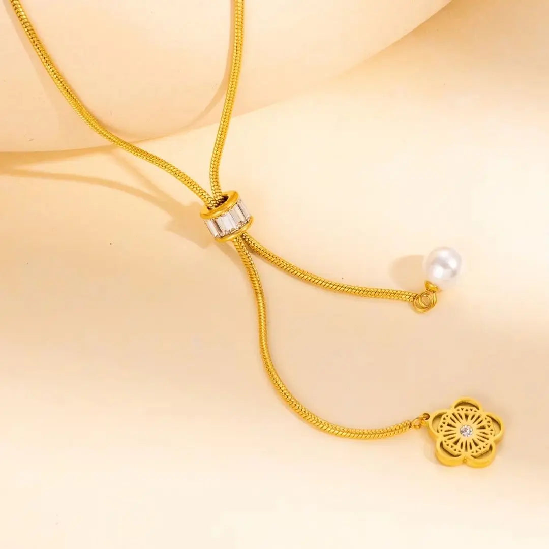 Elara Slider Necklace Wisteria