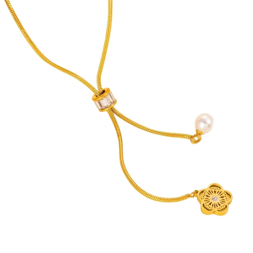Elara Slider Necklace Wisteria