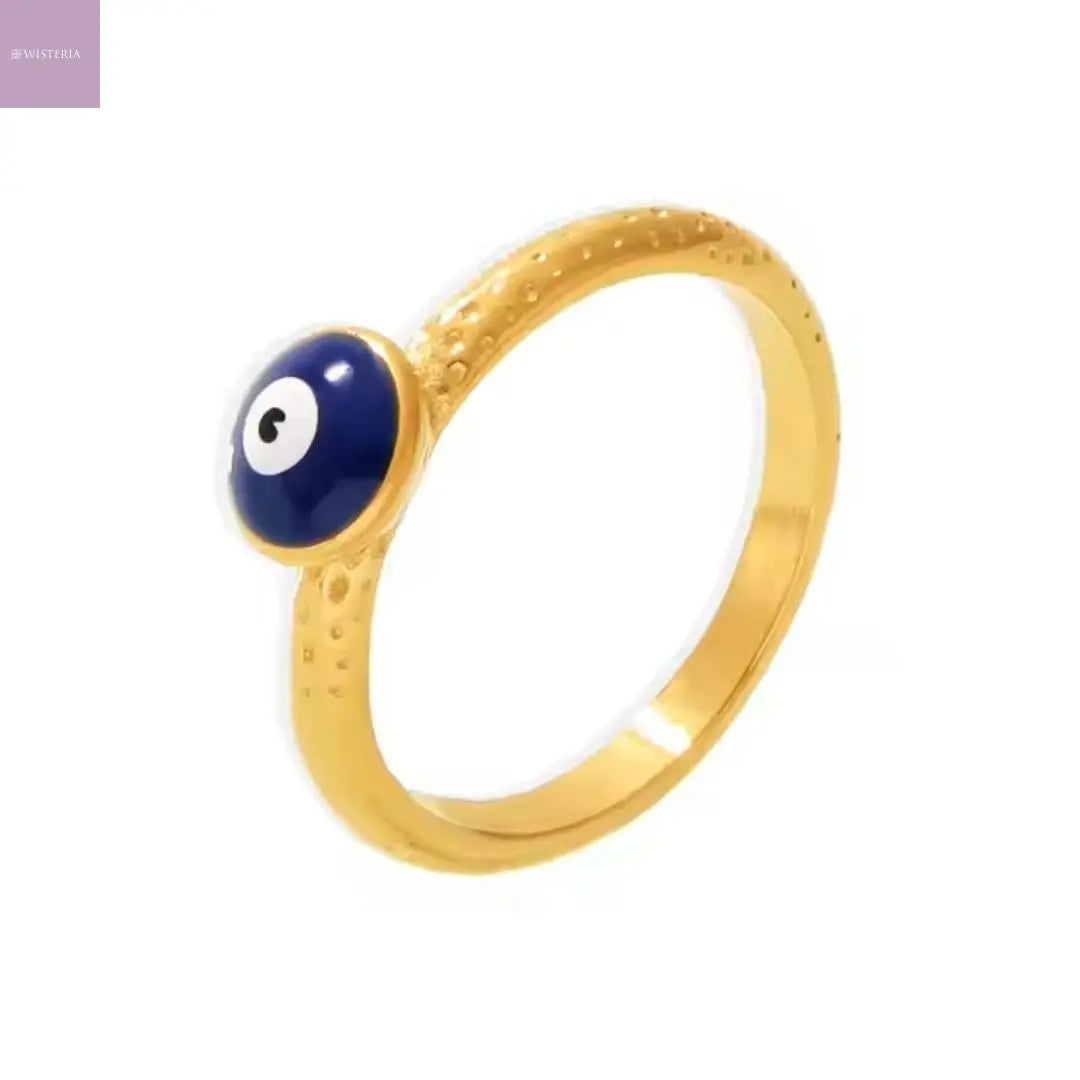 Evil Eye Dot Ring Wisteria