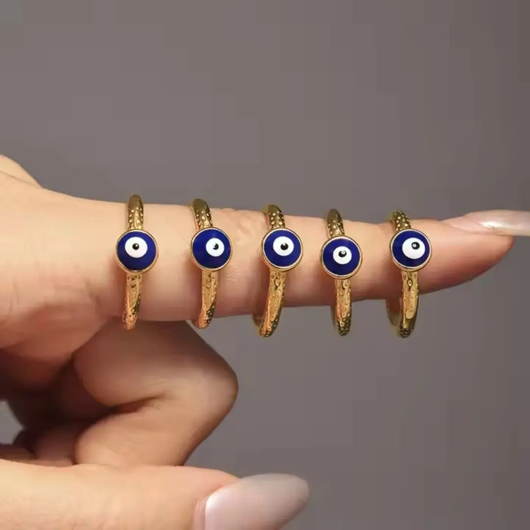 Evil Eye Dot Ring Wisteria