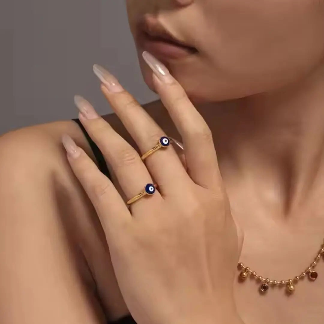 Evil Eye Dot Ring Wisteria