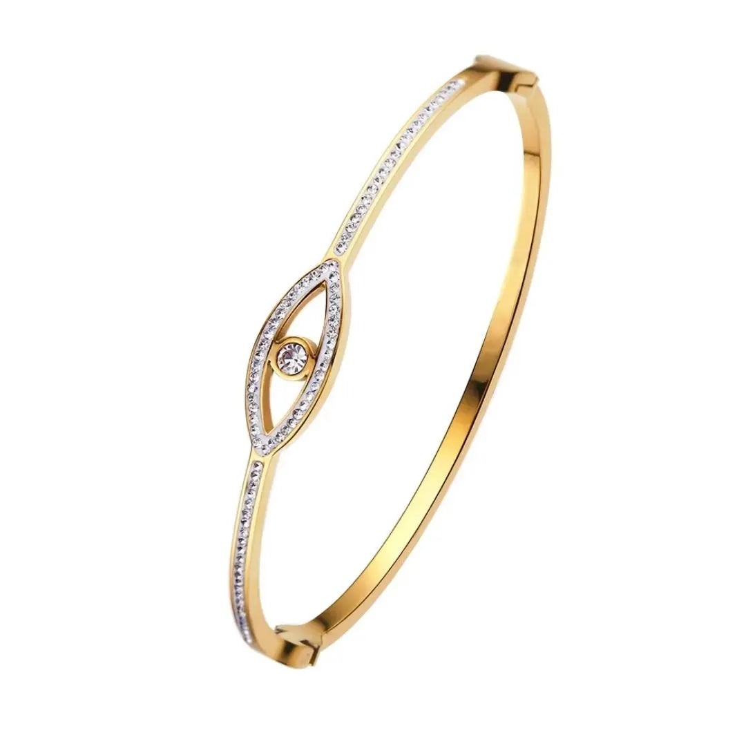 Evil Eye Talisman Bangle Bracelet Wisteria
