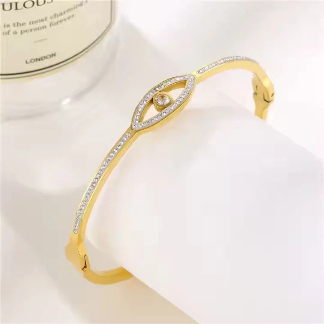 Evil Eye Talisman Bangle Bracelet Wisteria