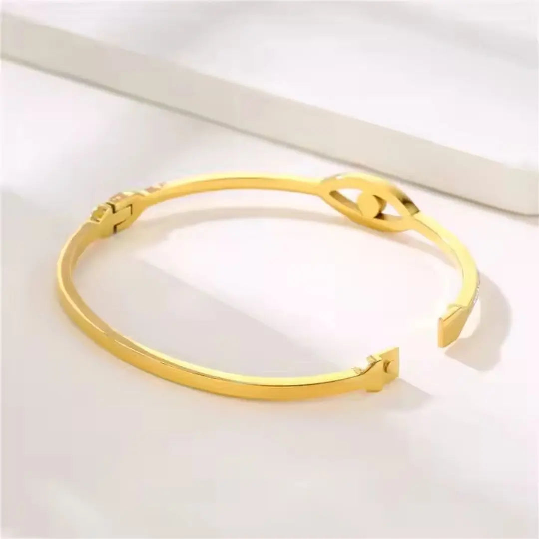 Evil Eye Talisman Bangle Bracelet Wisteria