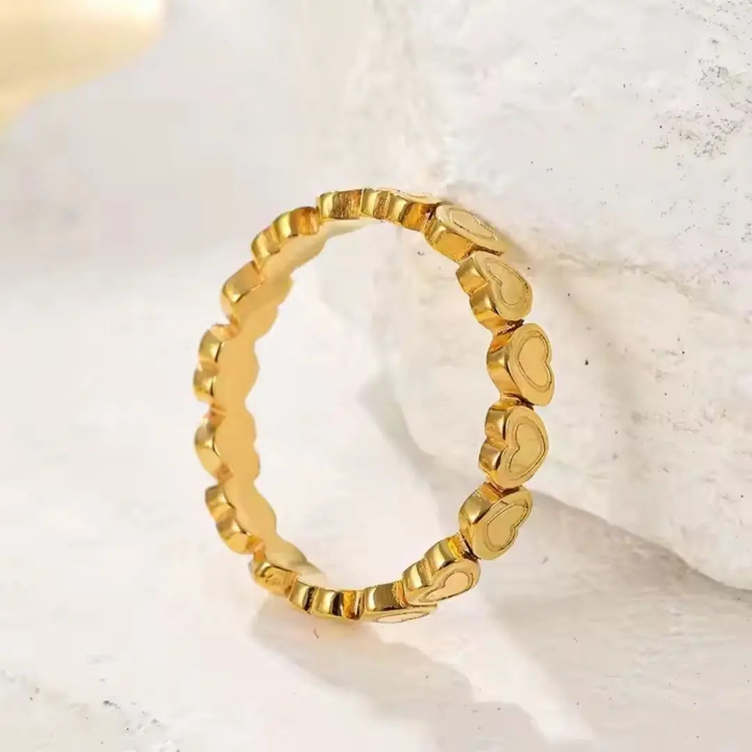 Heart Link Ring Wisteria