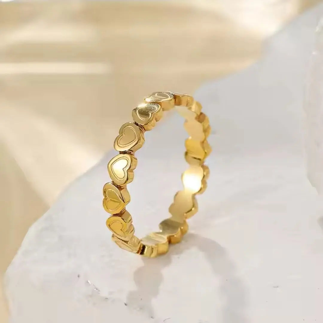 Heart Link Ring Wisteria