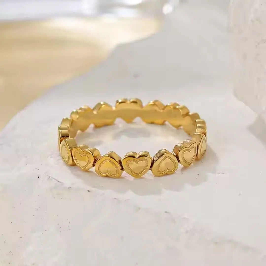 Heart Link Ring Wisteria