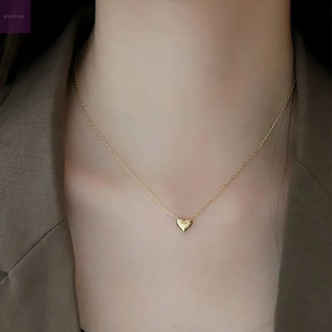 Heartlight  Mini Heart Pendant Necklace Wisteria