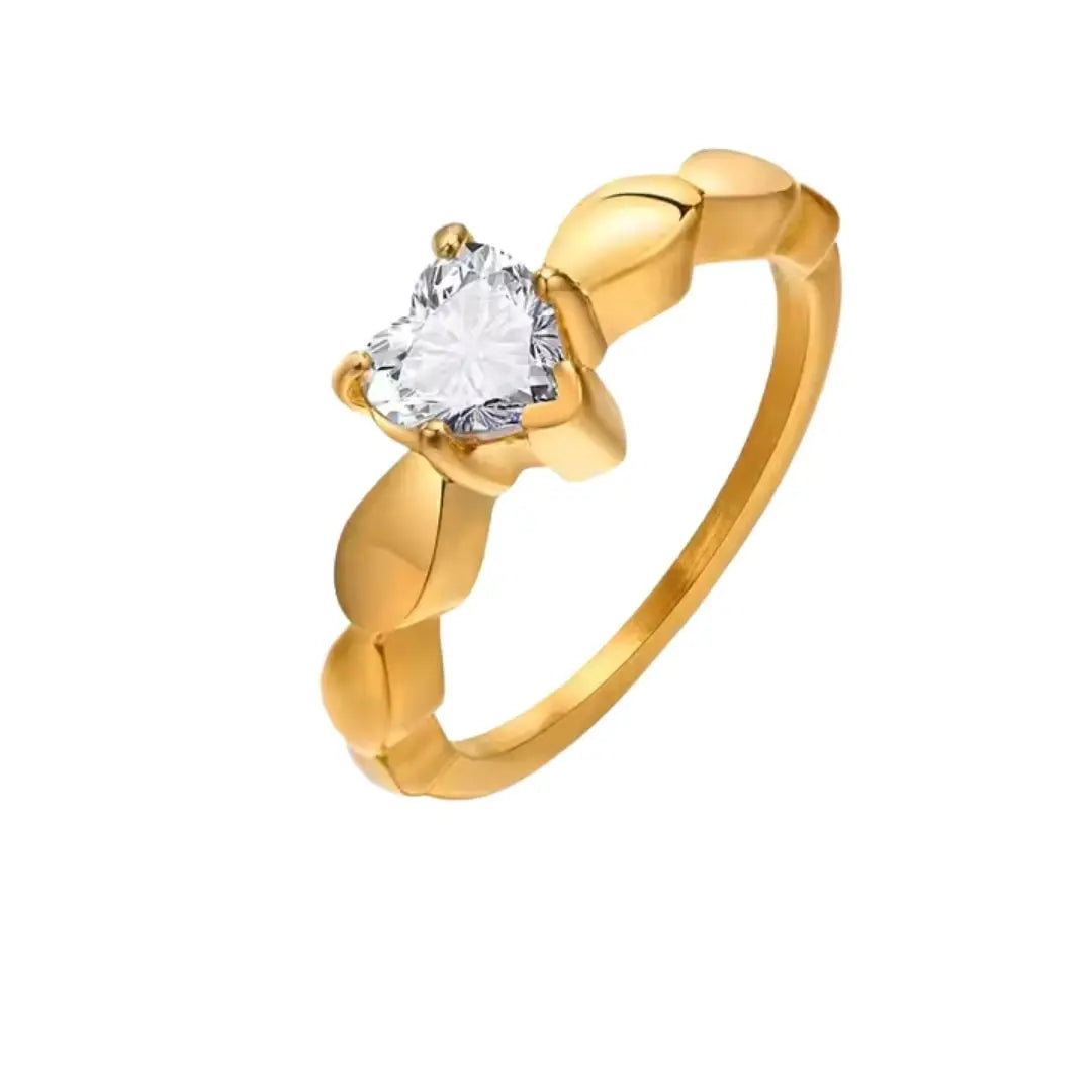 Heartstone Twist Ring Wisteria