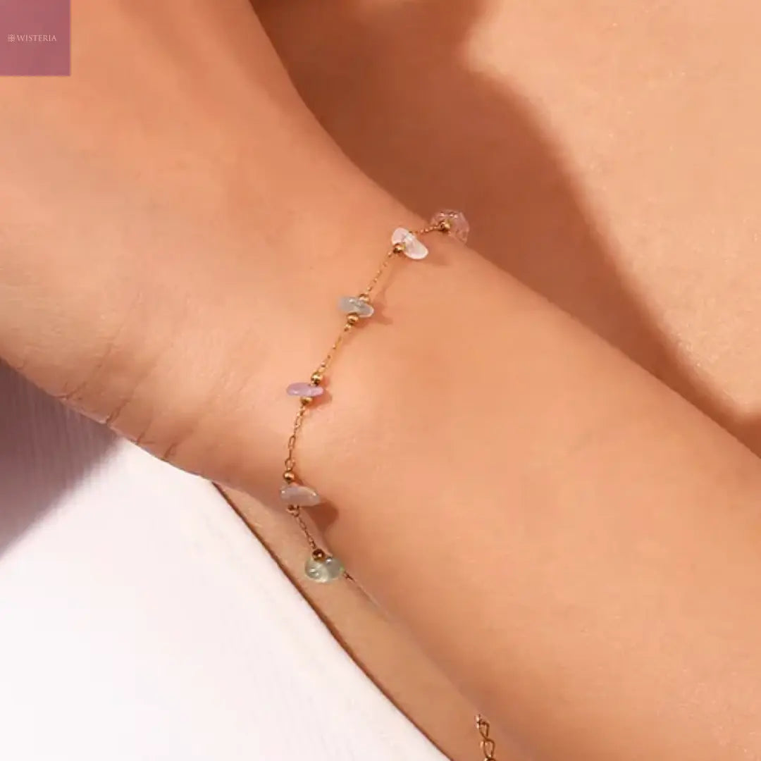Iris Bloom Chain Bracelet Wisteria