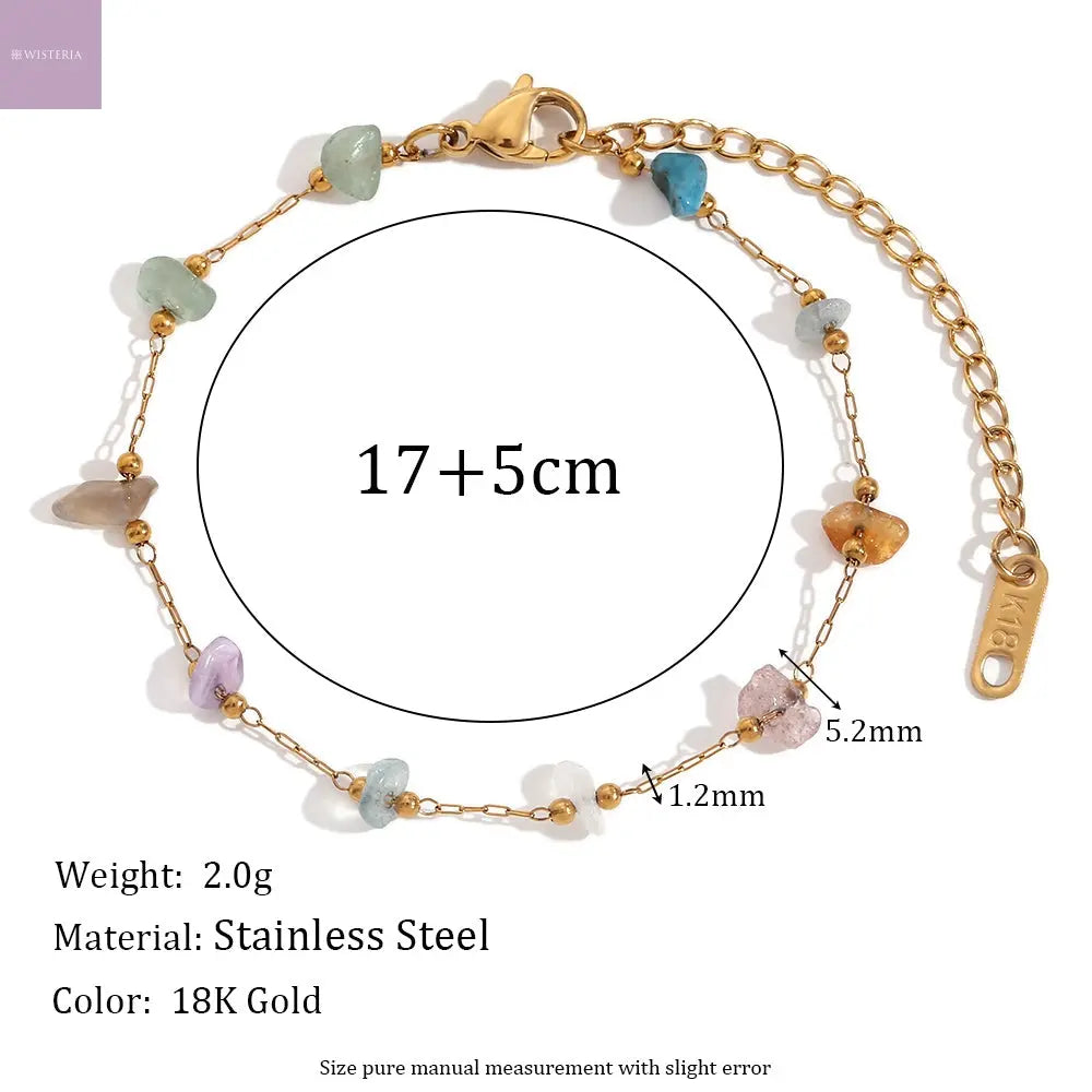 Iris Bloom Chain Bracelet Wisteria