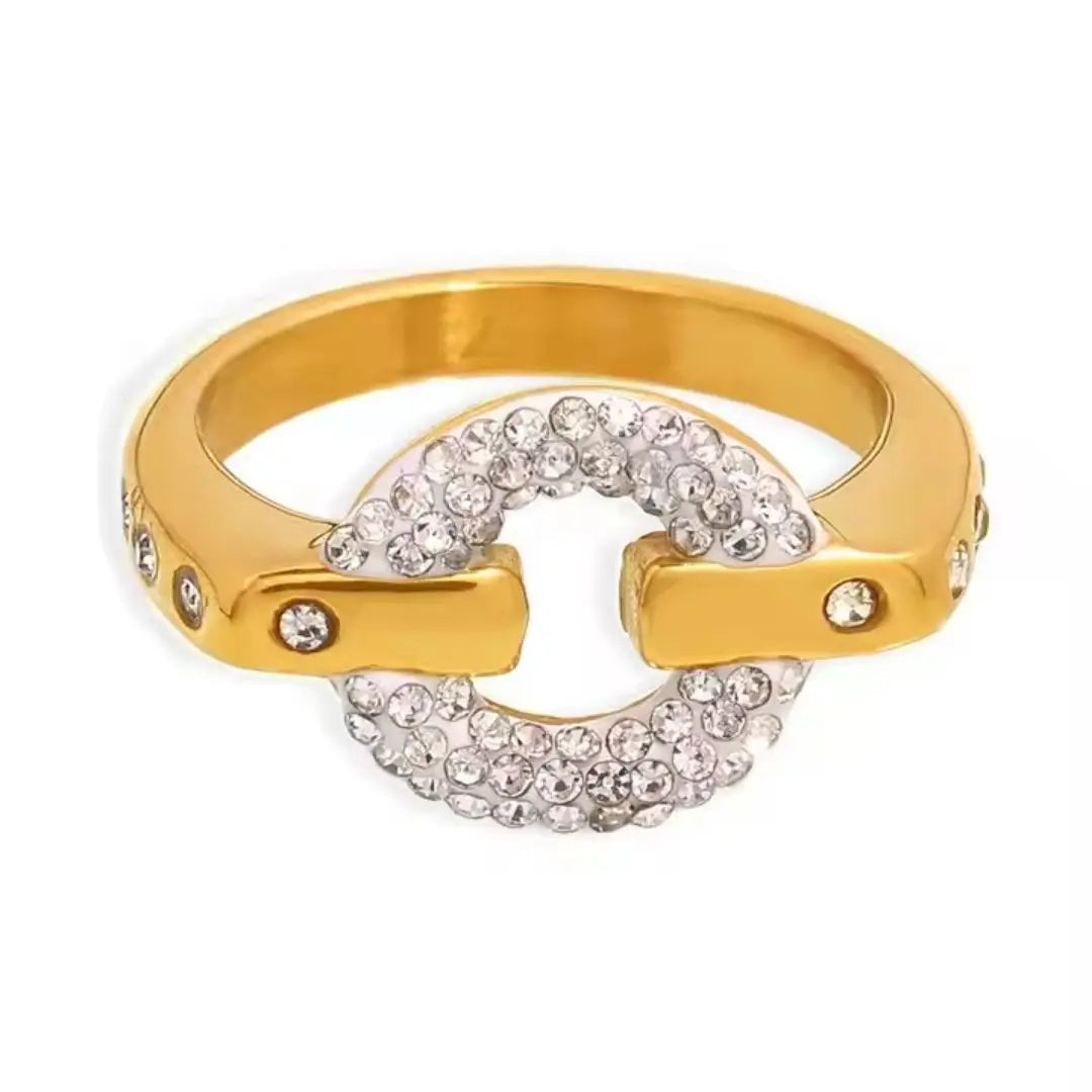 Link Pavé Ring Wisteria