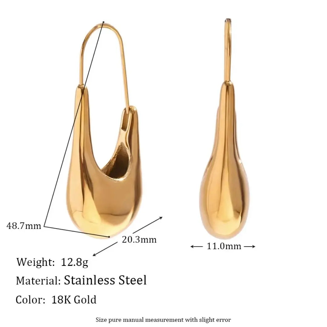 Liquid Drop Earrings Wisteria