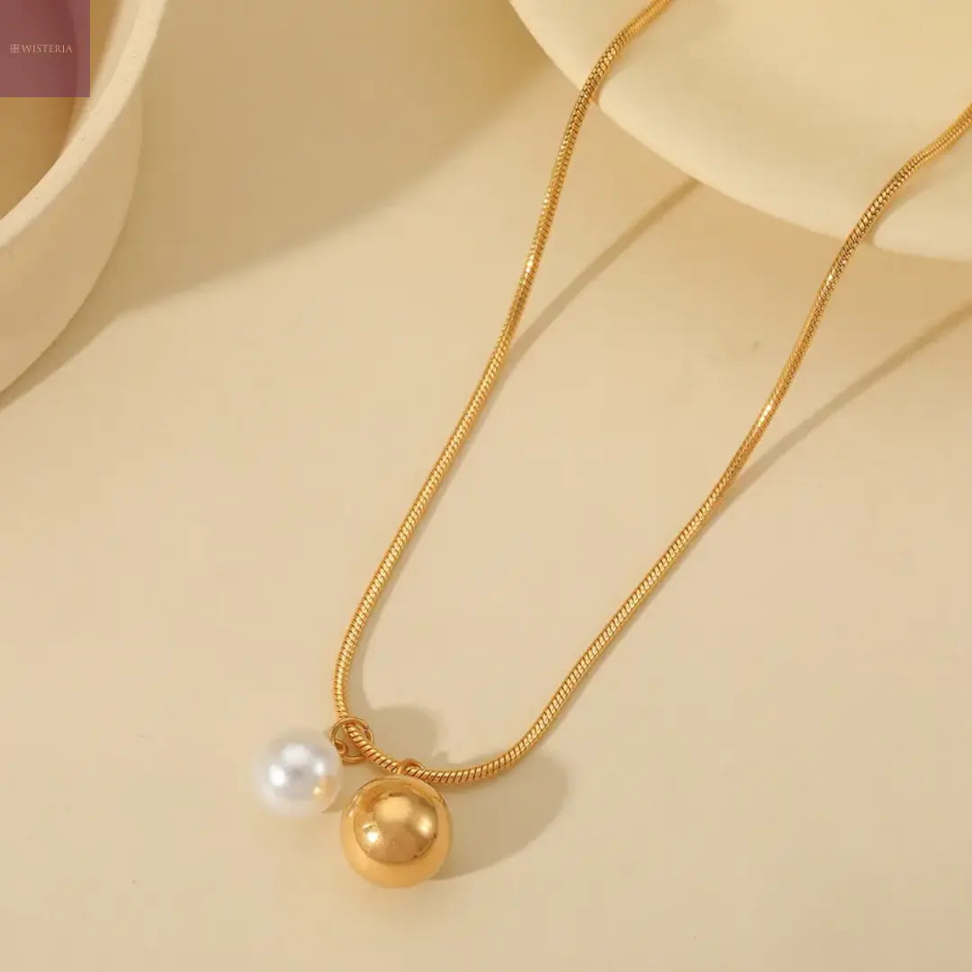 Luna Orb Necklace Wisteria