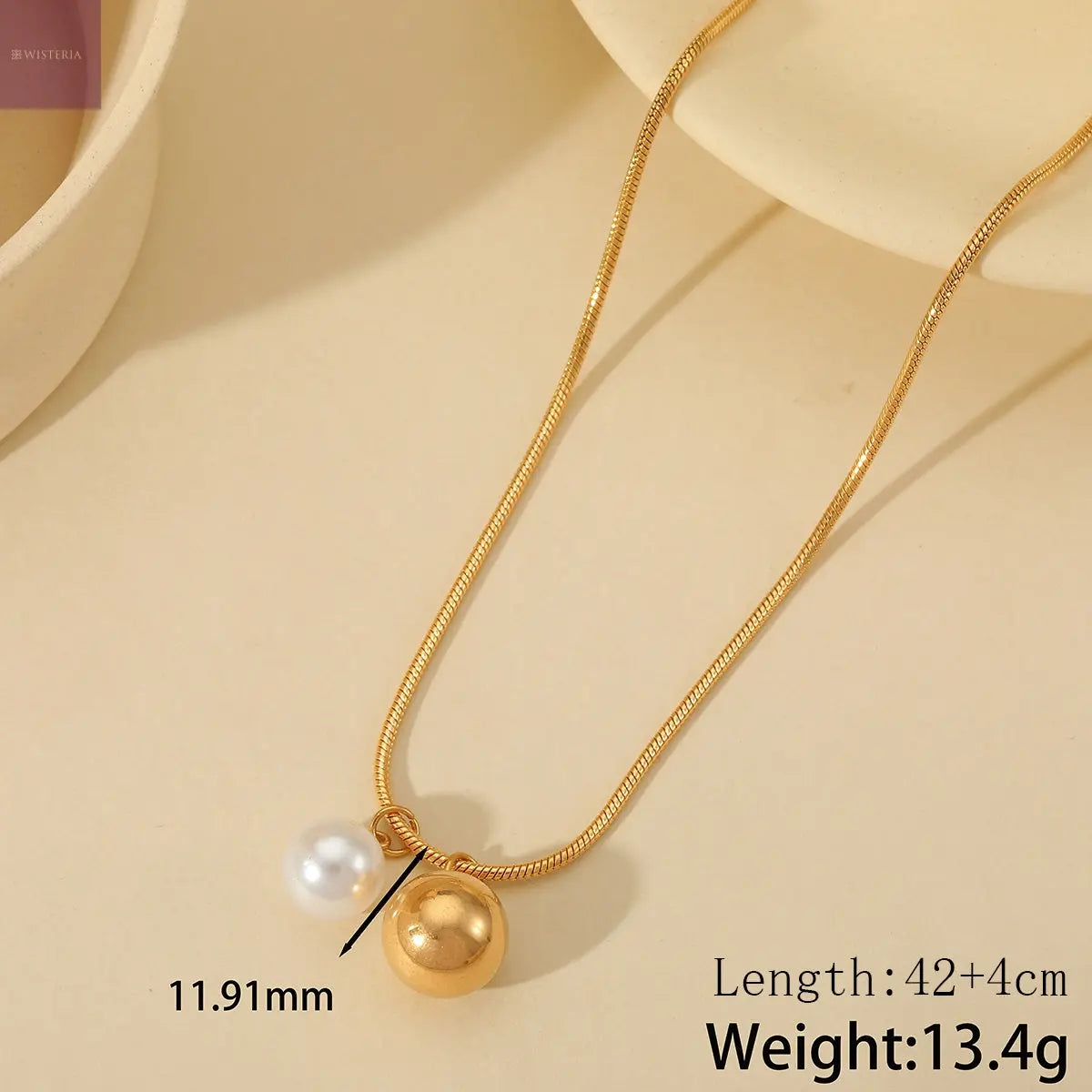 Luna Orb Necklace Wisteria
