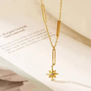 North Star Drop Necklace Wisteria