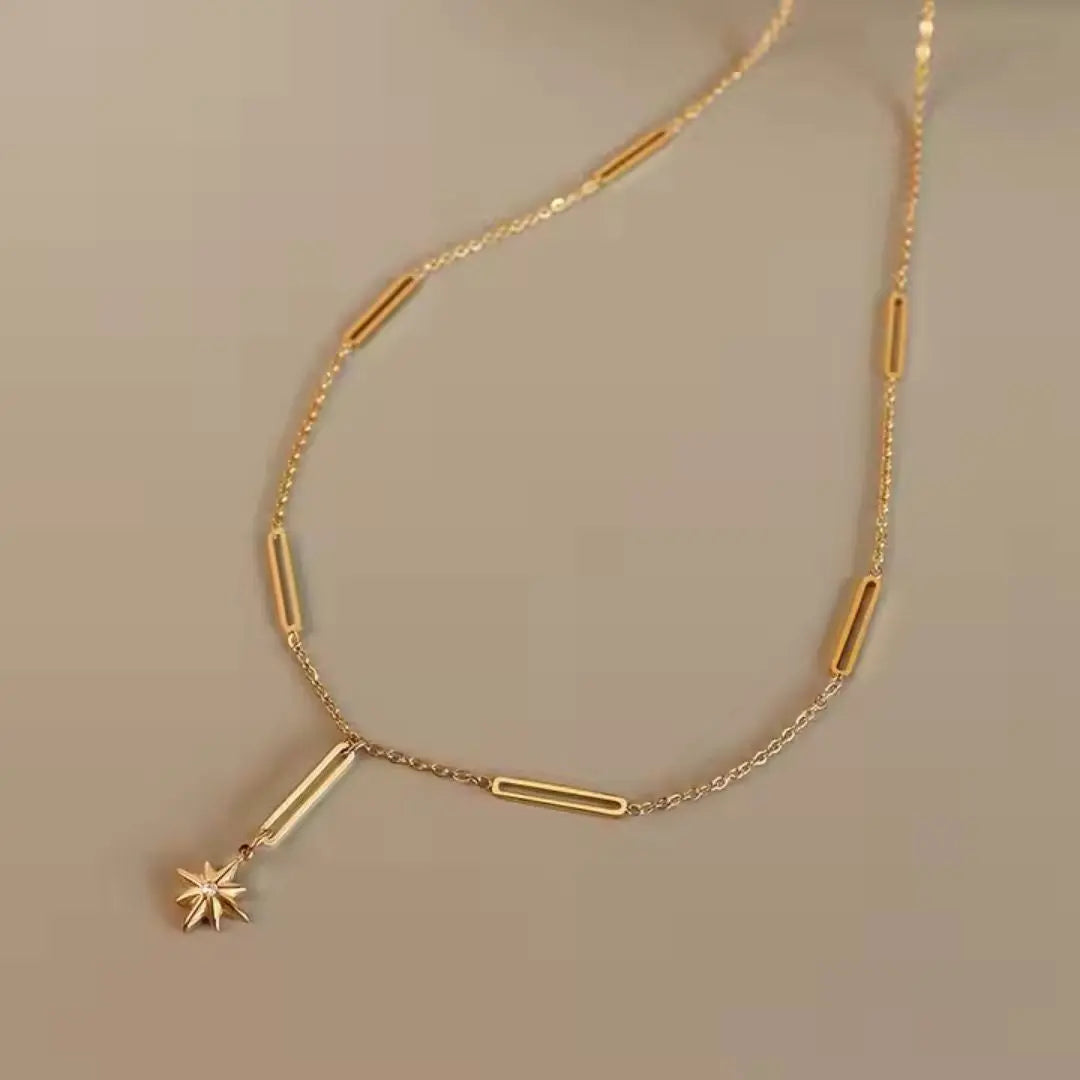 North Star Drop Necklace Wisteria