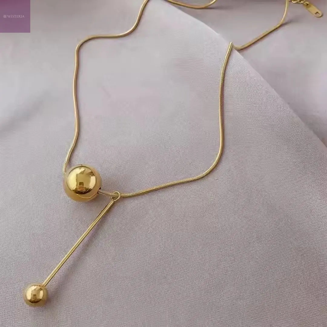 Orb Drop Necklace Wisteria