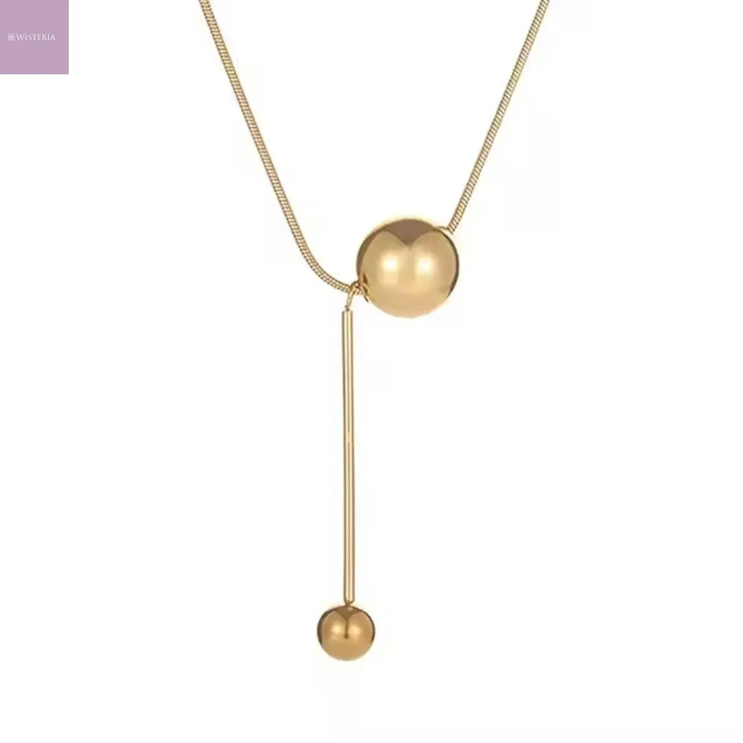 Orb Drop Necklace Wisteria