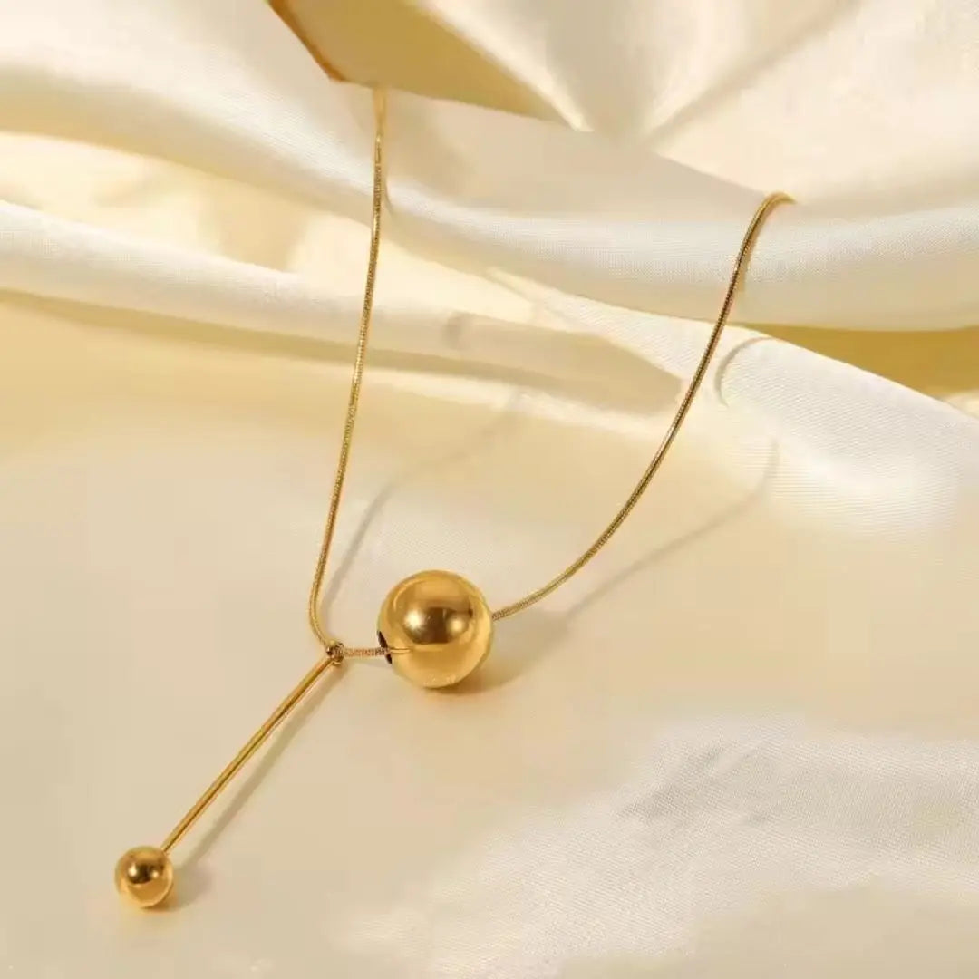 Orb Drop Necklace Wisteria