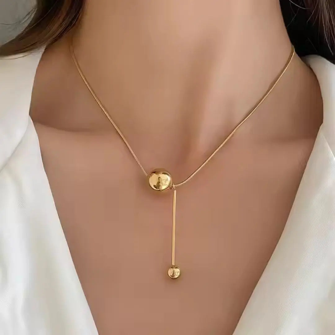 Orb Drop Necklace Wisteria