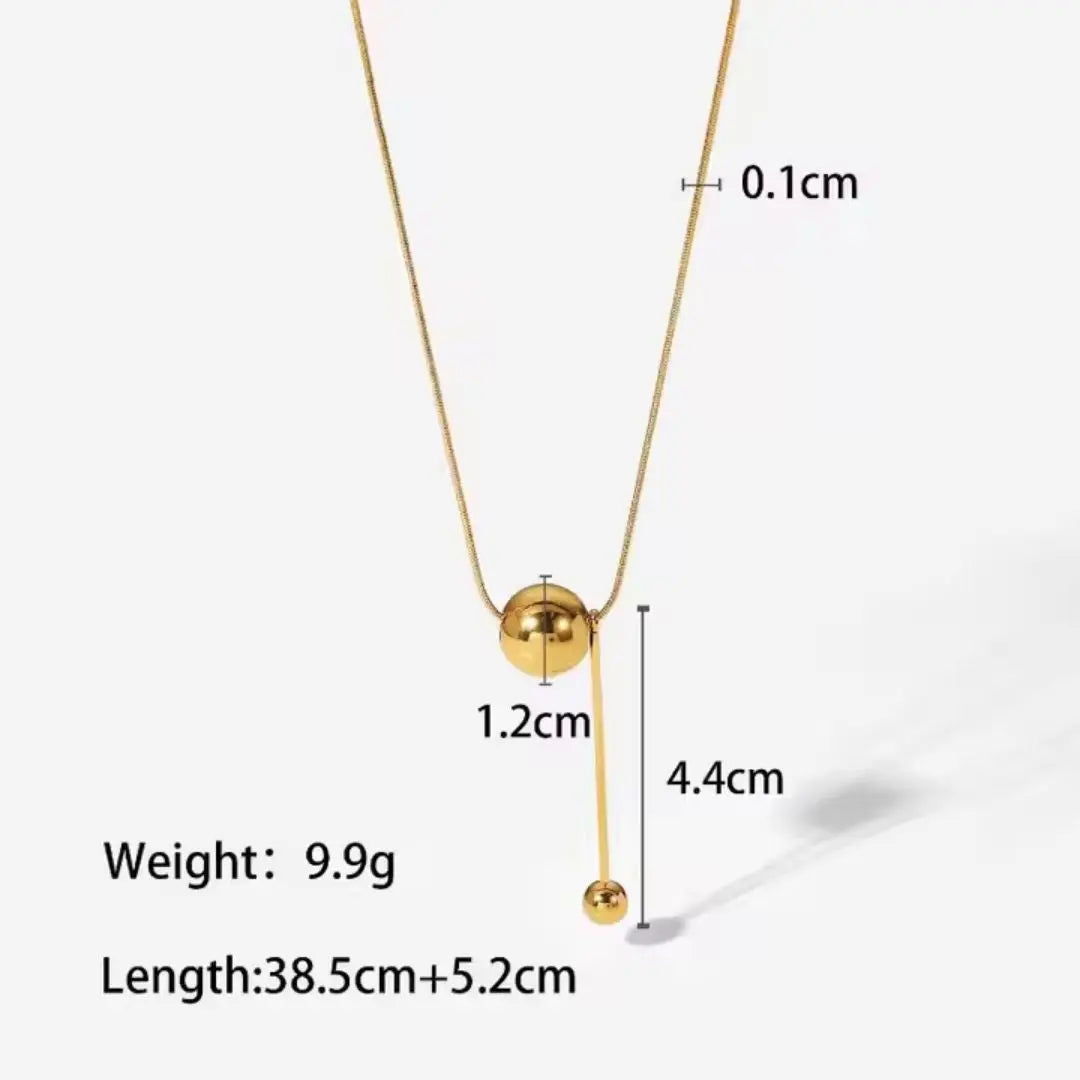 Orb Drop Necklace Wisteria