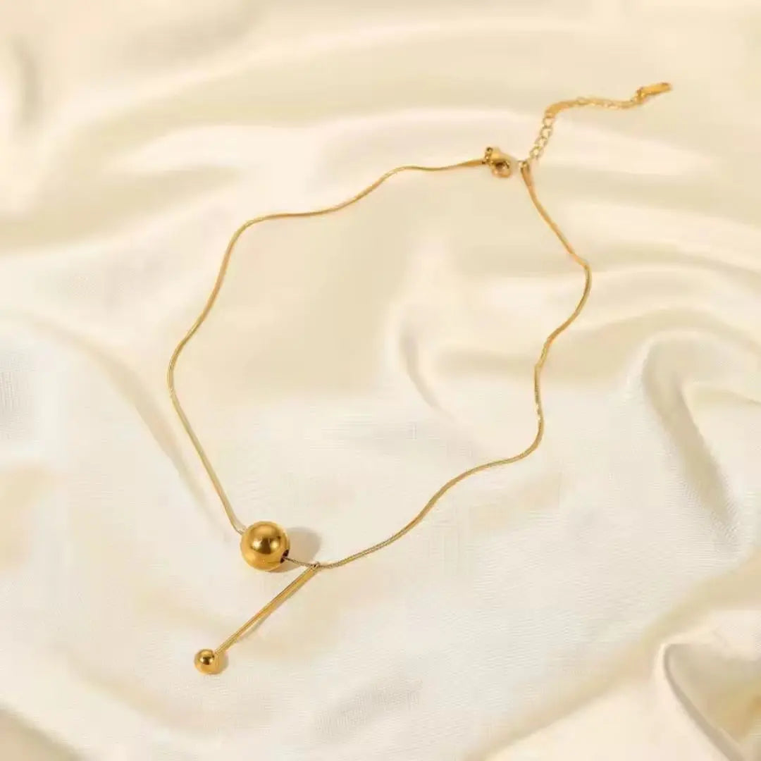 Orb Drop Necklace Wisteria