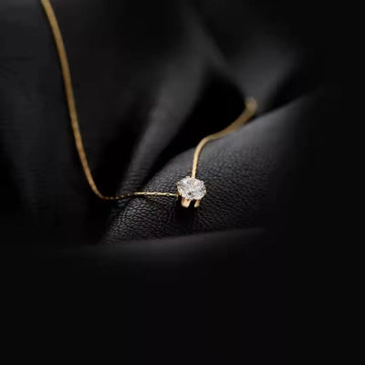 Radiant Solitaire Pendant Necklace
