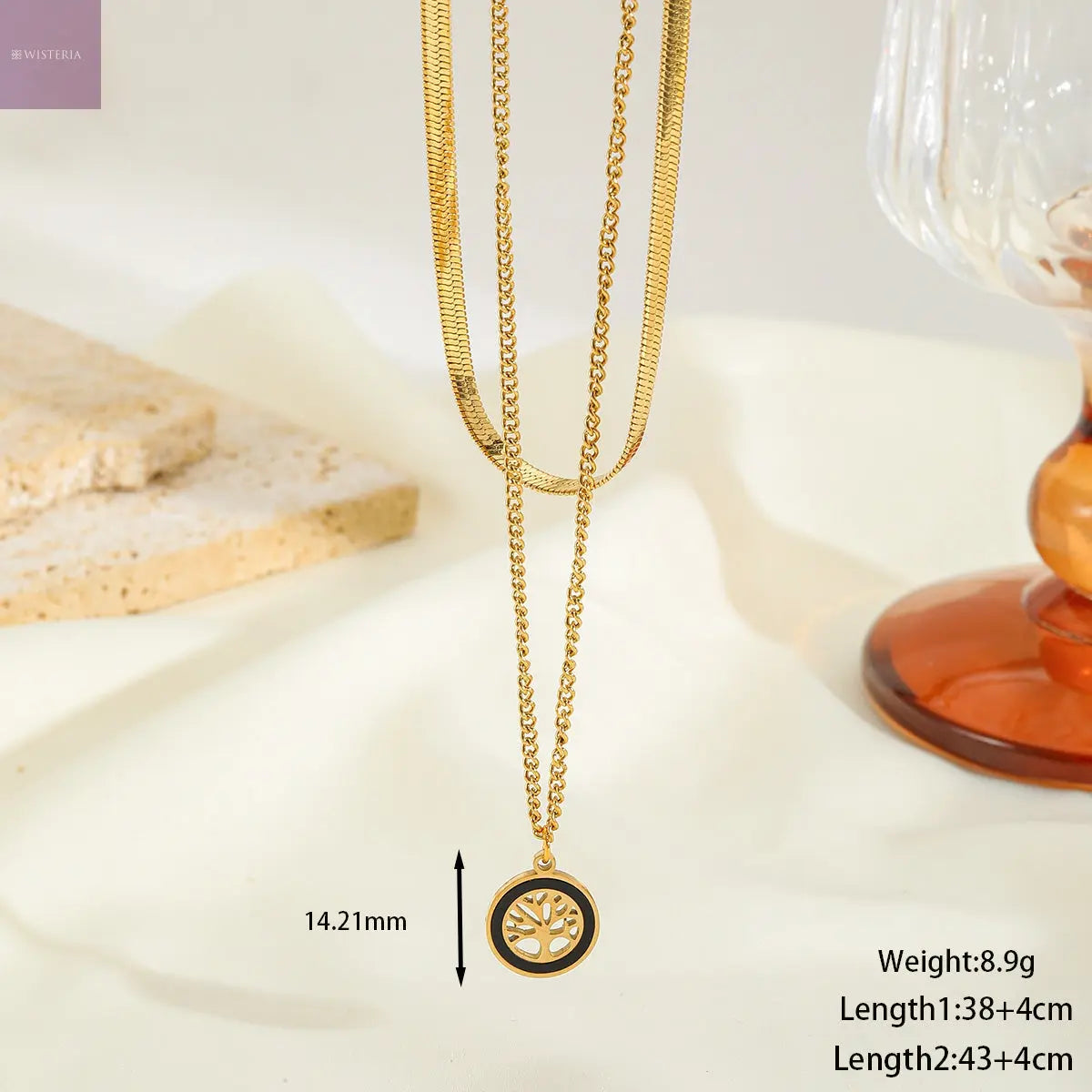 Rooted Radiance Pendant Necklace Wisteria